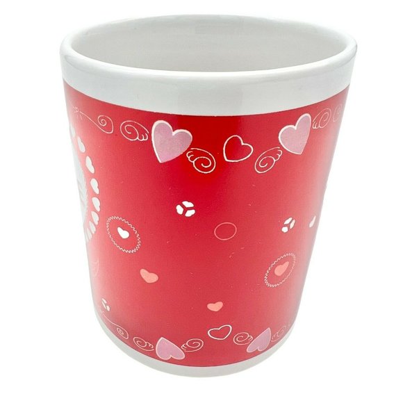 Love in My Heart 6oz White Red Mug Valentines Lovers - Picture 4 of 6